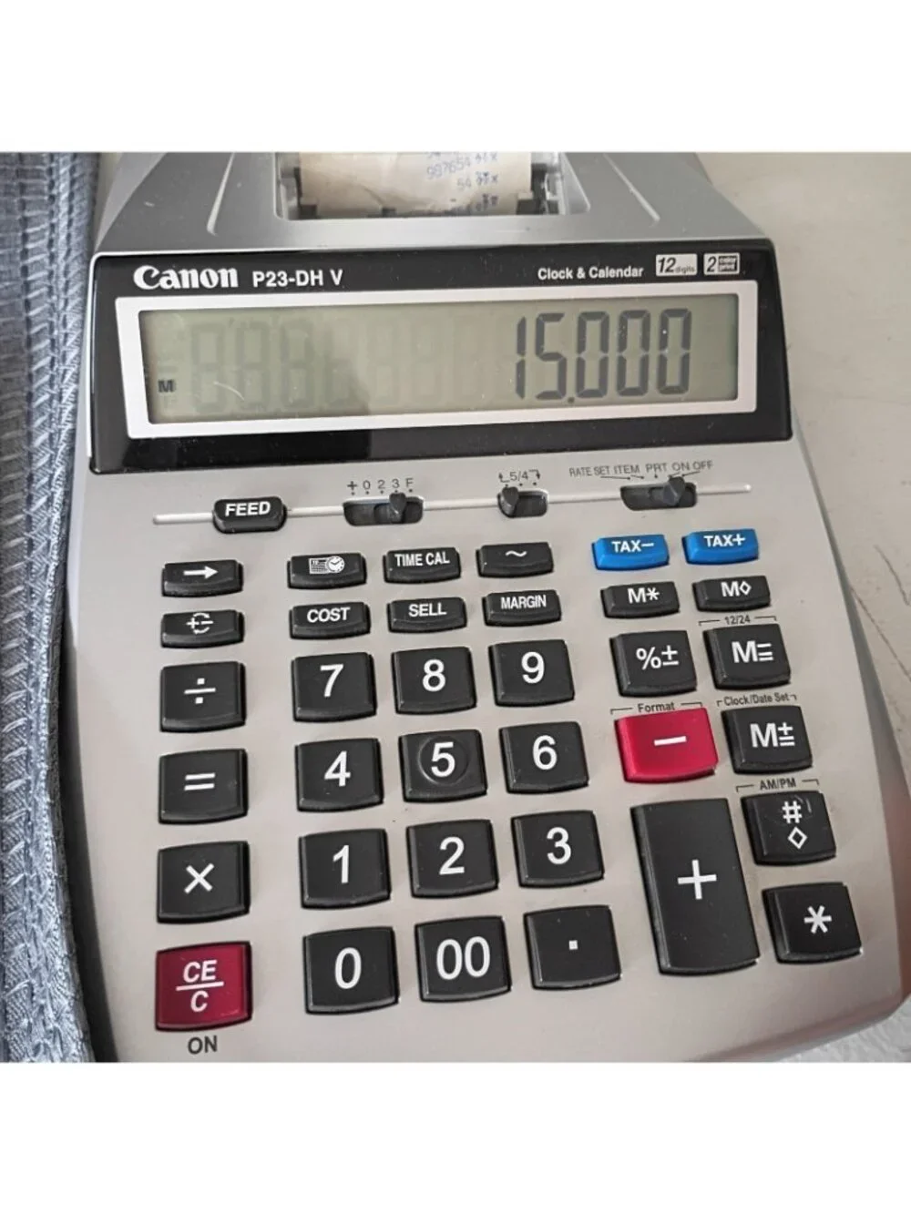 canon p23-dhv printing Not Work  But calculator Works